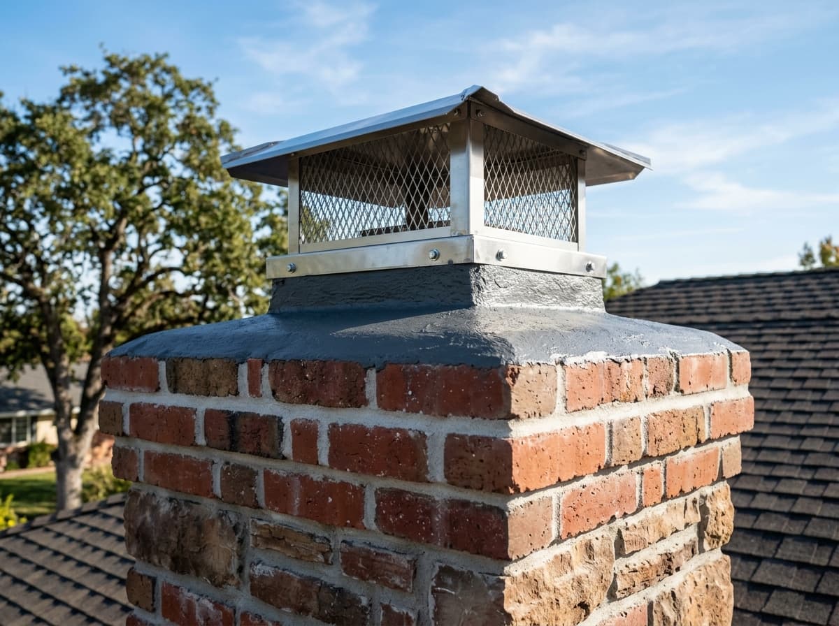 Chimney Crack Repair, New Caps & Winter Waterproofing